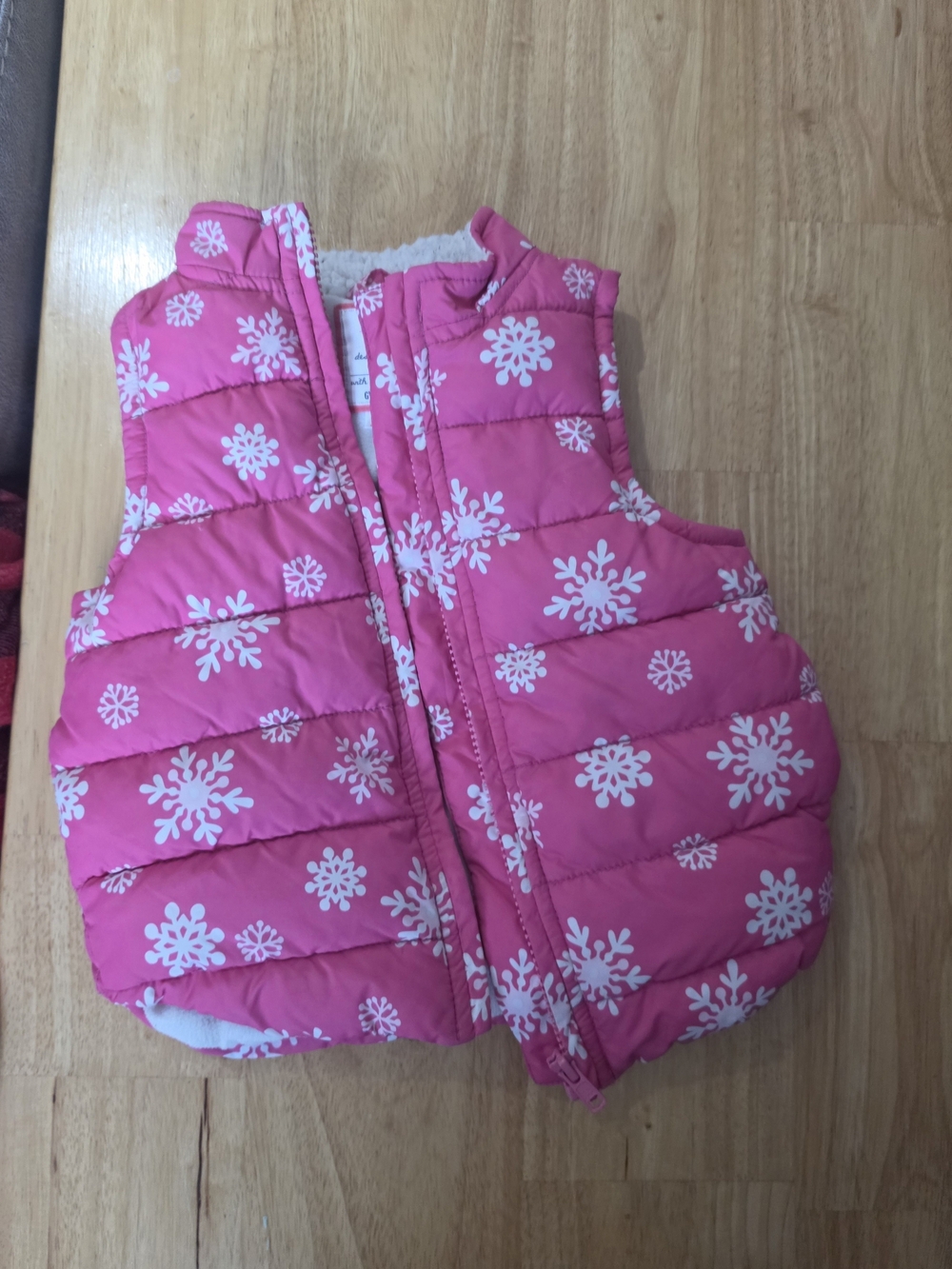 Gymboree Pink Snowflake Quilted Kids Pajama Jacket